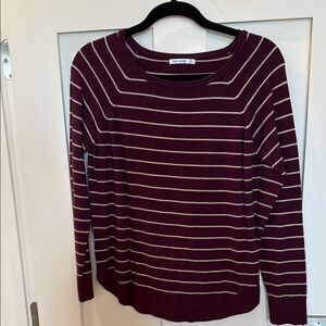 Striped Burgundy Sweater